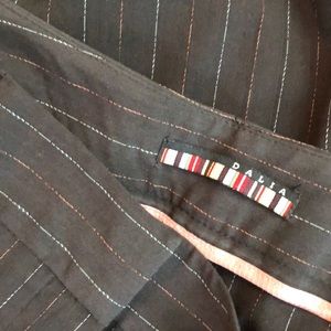 Dark Grey Pinstripe Pants Dress pants